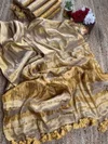 Tew Pure Handloom Tissue Cotton Zari Waving Saree